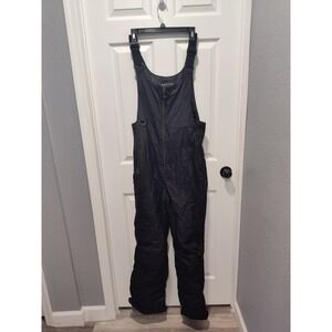 OUTDOOR GEAR Men's Snow Bib Overalls Winter Outerwear Medium W34xL30 Black 6810R
